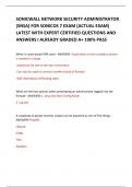 SONICWALL NETWORK SECURITY ADMINISTRATOR &lpar;SNSA&rpar; FOR SONICOS 7 EXAM &lpar;ACTUAL EXAM&rpar; LATEST 2024 WITH EXPERT CERTIFIED QUESTIONS AND ANSWERS I ALREADY GRADED A&plus; 100&percnt; PASS 