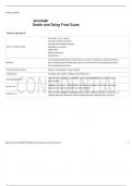 Death and Dying Final Exam Flashcards &lowbar; 100-SURE ANSWERS&period;pdf