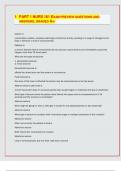 PART 1 NURS 161 EXAM PREVIEW QUESTIONS AND  ANSWERS&comma; GRADED A&plus;&sol;&lbrack;LATEST EXAM UPDATES&rsqb;