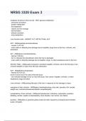 NRSG 3320 Exam 3 questions and answers graded A&plus; 2024&sol;2025