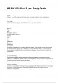 NRSG 3320 Exam 2024&sol;2025 from PPTs Questions With Complete solutions &lpar;ALL BUNDLED HERE&excl;&excl;&excl;&rpar;