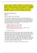 ACCOUNTING CRASH COURSE EXAM FROM WALL STREET PREP ACTUAL EXAM 2024 LATEST VERSION WITH ALL 40 QUESTIONS AND CORRECT ANSWERS GRADED A&plus; &sol; WALL STREET PREP ACCOUNTING CRASH COURSE ACTUAL EXAM &lpar;BRAND NEW&excl;&excl;&rpar;