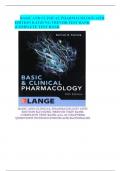   BASIC AND CLINICAL PHARMACOLOGY 14TH EDITION KATZUNG TREVOR TEST BANK &lpar;COMPLETE TEST BANK 
