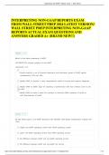 INTERPRETING NON-GAAP REPORTS EXAM FROM WALL STREET PREP 2024 LATEST VERSION&sol; WALL STREET PREP INTERPRETING NON-GAAP REPORTS ACTUAL EXAM QUESTIONS AND ANSWERS GRADED A&plus; &lpar;BRAND NEW&excl;&excl;&rpar;