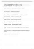 ASVAB BSEP WORDS 1-10 Study Guide With Practical Exam Questions And Answers&vert; Graded A&plus;&period;