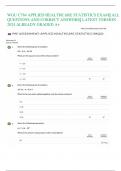C784 - APPLIED HEALTHCARE STATISTICS PRE-ASSESSMENT EXAM&vert;&vert; WGU C784 APPLIED HEALTHCARE STATISTICS MODULE 5 EXAM&vert;&vert; ACTUAL EXAM ALL QUESTIONS AND CORRECT ANSWERS ALREADY GRADED A&plus;&vert;&vert; LATEST UPDATE 2024 WITH VERIFIED SOLUTIONS&vert;&vert; BRAND NEW&excl;&excl;&excl;