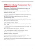 NRF Retail Industry Fundamentals Exam &vert; Newest &vert; Updated