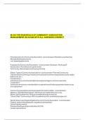 M-100 THE ESSENTIALS OF COMMUNITY ASSOCIATION MANAGEMENT&period;AN EXAM WITH ALL ANSWERS CORRECT