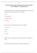 MCDONALDS CREW TRAINER TEST QUESTIONS AND CORRECT ANSWERS 2024