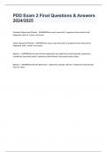 PDD Exam 2 Final Questions & Answers 2024&sol;2025