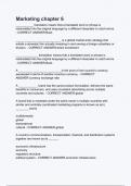 Marketing chapter 6 questions and answers 100&percnt; pass