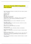 RN Comp Practice 2023 A Questions And Answers&period;
