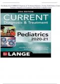 Test Banks For CURRENT Diagnosis & Treatment Pediatrics&comma; Twenty-Fifth Edition &lpar;Current Pediatric Diagnosis & Treatment&rpar; 25th Edition Complete Guide