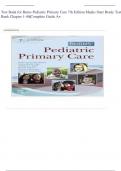 Test Bank for Burns Pediatric Primary Care 7th Edition Maaks Starr Brady Test Bank Chapter 1-46&vert;Complete Guide A&plus;