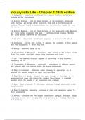 Inquiry into Life - Chapter 1 14th edition