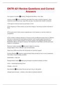 ENTR 421 Review Questions and Correct Answers