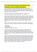 FLA 0214 Final Exam