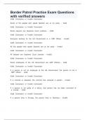 Border Patrol Practice Exam