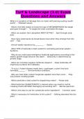 Turf & Landscape &lpar;3&period;0&rpar; Exam Questions and Answers