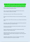 NURS 451&colon; Anxiety &vert; Questions and Verified Answers&vert; 100&percnt; Correct&sol; Already Grade A&plus;