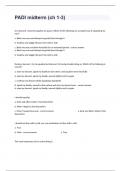 PADI midterm &lpar;ch 1-3&rpar; Practice Questions And 100&percnt; Verified Guaranteed Answers&period;