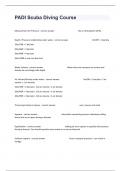 PADI Scuba Diving Course Actual Exam Questions And Well Elaborated Answers&period;