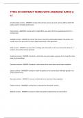 TYPES OF CONTRACT TERMS WITH ANSWERS&sol; RATED A&plus;