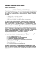 Inegrale leerlijn ketenzorg en collectieve preventie. Leerdoelen, Samenvatting en VTV 2014