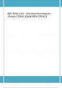 KSU POLS 1101 - American Government &lpar;Carrico&rpar; FINAL EXAM NEW UPDATE