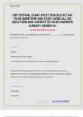 CBP 520 FINAL EXAM LATEST 2024-2025 ACTUAL EXAM QUESTIONS AND STUDY GUIDE ALL 350 QUESTIONS AND CORRECT DETAILED ANSWERS ALREADY GRADED A&plus;
