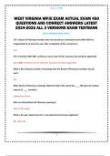 WEST VIRGINIA MPJE LAW EXAMS
