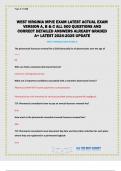 WEST VIRGINIA MPJE LAW EXAMS