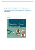 Test Bank- Nursing Health Assessment a Best Practice Approach 4th Edition &lpar; Sharon Jensen&comma;2022&rpar;Chapter 1-30 &vert;&vert;All chapters