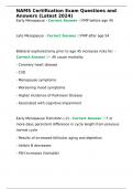 NAMS Certification Exam Questions and Answers &lpar;Latest 2024&rpar;
