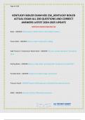KENTUCKY BOILER EXAM KRS 236&vert;KENTUCKY BOILER ACTUAL EXAM ALL 200 QUESTIONS AND CORRECT ANSWERS LATEST 2024-2025 UPDATE