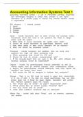 Accounting Information Systems Test 1