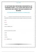IVY SOFTWARE MBA PREPWORKS FUNDAMENTALS OF ECONOMICS EXAM 1&comma; 2 & 3 LATEST  ALL 500 QUESTIONS AND CORRECT DETAILED ANSWERS JUST RELEASED