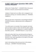 CLEET LEDT Exam Question With 100&percnt; Correct Answers