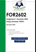 FOR2602 Assignment 1 &lpar;QUALITY ANSWERS&rpar; Semester 2 2024