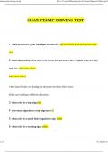 Guam Drivers Written Bundled Exams Questions and Answers  Guam Permit Test Updated Questions and Answers &lpar;2024&sol;2025&rpar; &lpar;Verified Answers&rpar;