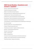 GED Social Studies &vert; Questions and answers &vert; Updated