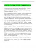USPS CLERK TEST EXAM 2024