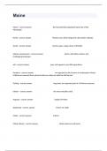 Maine Comprehensive Test Prep And Answers Actual Questions And Correct Detailed Answers&period;