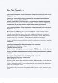 PALS All Exam &lpar;elaborations&rpar; Questions & answers &vert; latest update version 2024 &vert; Verified 100&percnt; Correct Explations &vert; Already Passed Graded A&plus;&vert; Actual Complete Solution -  DISTINCTION GUARANTEED 