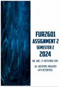 FUR2601 Assignment 2 Semester 2 2024 &vert; Due 27 September 2024