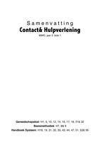 Contact & Hulpverlening (Tentamen Deel I, Blok 1)