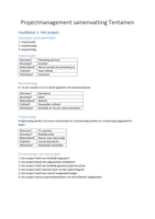 Samenvatting Project management 1.1 HTRO Compleet