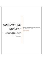 Samenvatting Innovatie Management Eelke Huizingh 3E EDITIE
