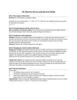 Hoofdstuk 18: Electric forces and electric fields