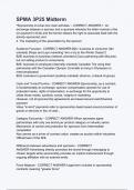SPMA 3P25 Midterm Exam &lpar;elaborations&rpar; Questions & answers &vert; latest update version 2024 &vert; Verified 100&percnt; Correct Explations &vert; Already Passed Graded A&plus;&vert; Actual Complete Solution -  DISTINCTION GUARANTEED 
